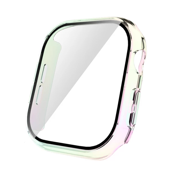 Apple Watch 10 46mm Sert PC Kasa Electroplatink Çerçeveli Ekran Koruyucu Zore Watch Gard 36 - 9