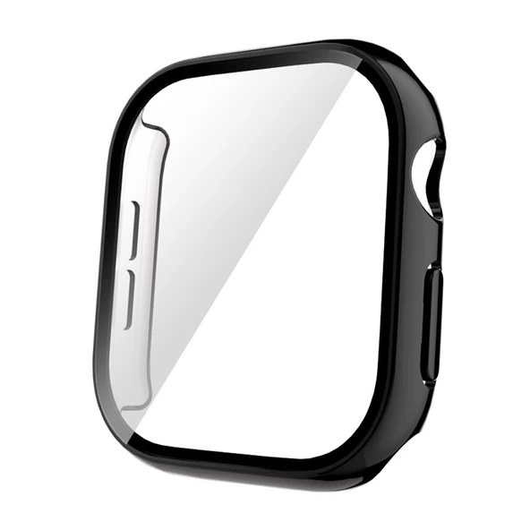 Apple Watch 10 42mm Sert PC Kasa Electroplatink Çerçeveli Ekran Koruyucu Zore Watch Gard 36 - 10