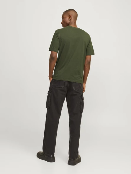 JACK JONES Erkek İskelet Baskılı Tişört 12256782 - 3