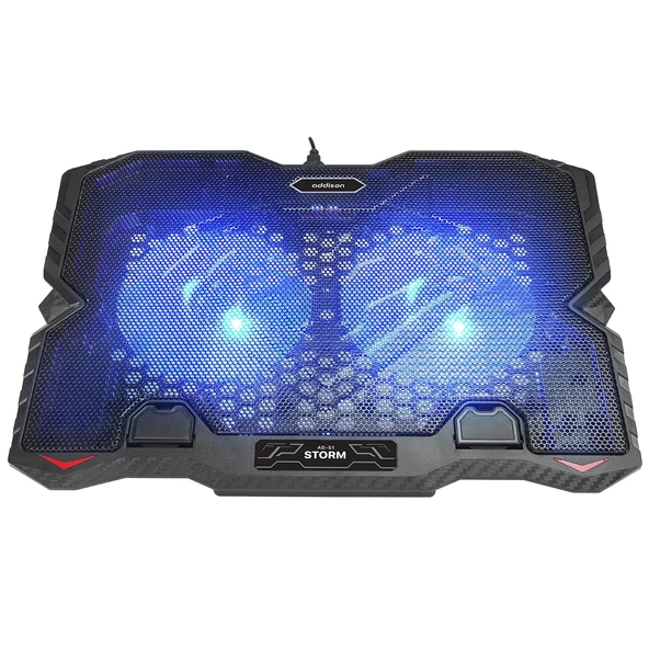 Notebook Soğutucu 2 Fanlı Mavi Led Addison AD-S1 Storm - Resim 2