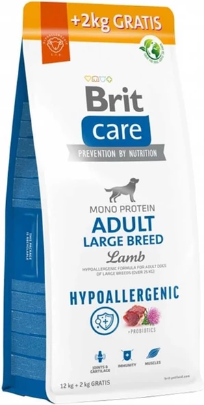 Brit Care Hypoallergenic Adult Large Breed Kuzulu Büyük Irk Yetişkin Köpek Maması 12 + 2 Kg