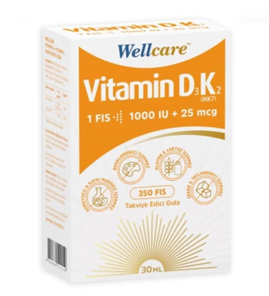 Wellcare Vitamin D3 K2 30 ml