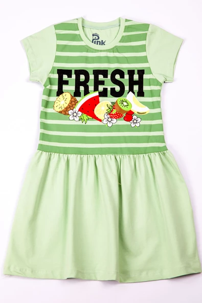 KIZ ÇOCUK ELBİSE BASKILI A37 - 3