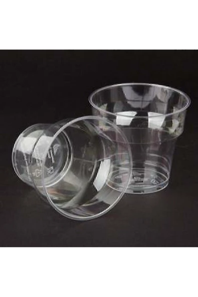CHS Şeffaf Kristal Mika Ekstra Sert Plastik Bardak 180 Cc - 25 Adet.1.kalite. - 2