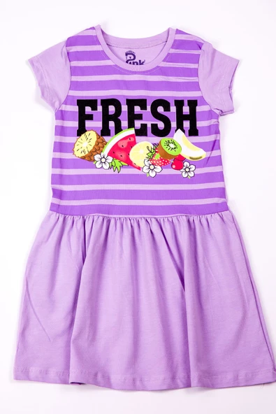 KIZ ÇOCUK ELBİSE BASKILI A37 - 7