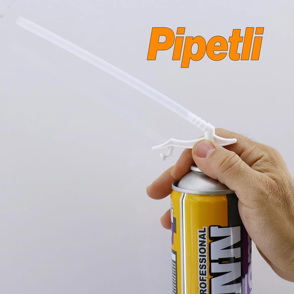 Montaj Köpüğü Pipetli Profesyonel Dolgu İzolasyon Poliüretan Köpük Kapı Pencere Duvar Yalıtım 750 ml - 5
