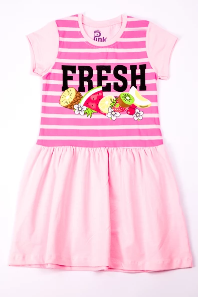 KIZ ÇOCUK ELBİSE BASKILI A37 - 5