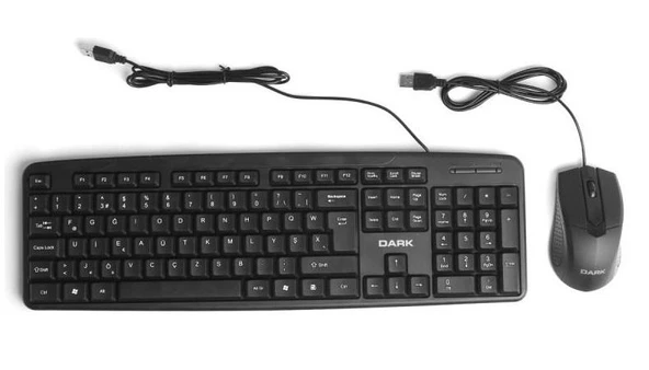 DARK DK-AC-KM1040F USB F KLAVYE-MOUSE SET,SİYAH