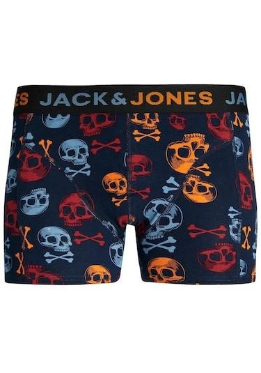 JACBONE SKULL TRUNKS 3 PACK Navy Navy L - 2