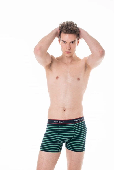 JOHN FRANK ÜÇLÜ NOT SO BASIC BOXER Multicolor Multicolor L - Resim 3