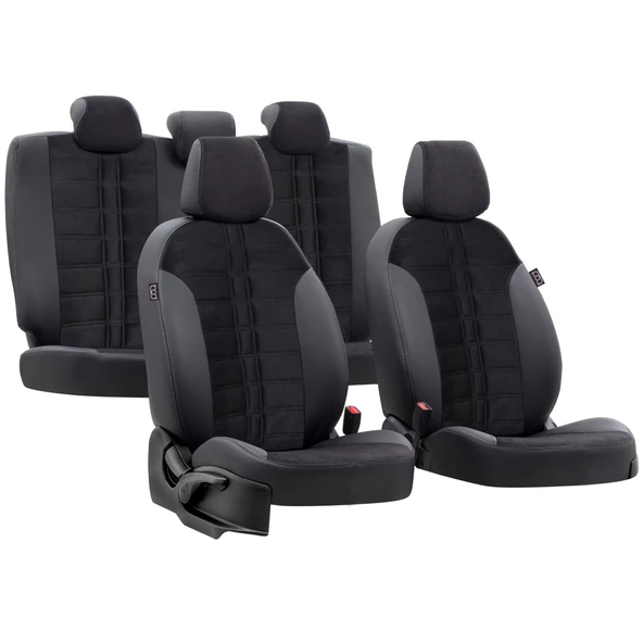 Bod Renault Duster Araca Özel Oto Koltuk Kılıfı Zeus 2024-Sonrası Siyah Hybrid - Resim 2
