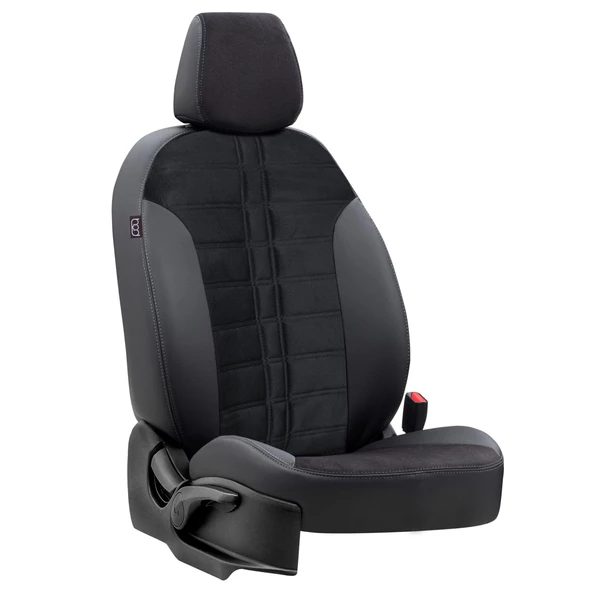 Bod Renault Duster Araca Özel Oto Koltuk Kılıfı Zeus 2024-Sonrası Siyah Hybrid ürün görseli