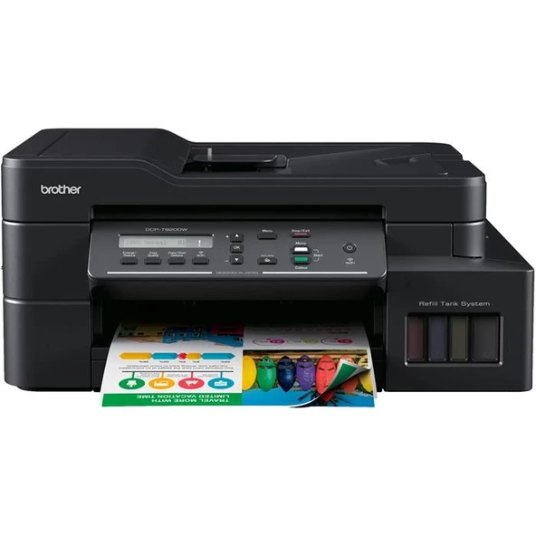 Brother DCP-T820DW Tanklı Tarayıcı Fotokopi Mürekkep Püskürtmeli Çok Fonksiyonlu Yazıcı