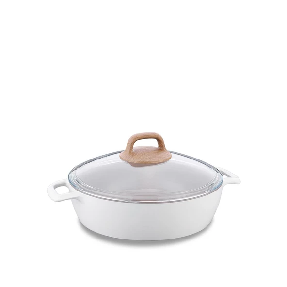 Korkmaz A2981 Gusto Seramik Kısa Tencere 24x6,5 Cm - Resim 2