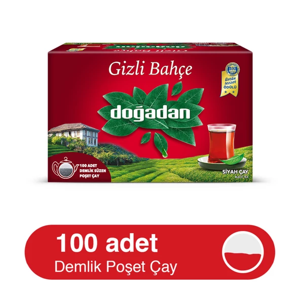 Doğadan Gizli Bahçe Demlik Çay 100 Adet 1 Paket