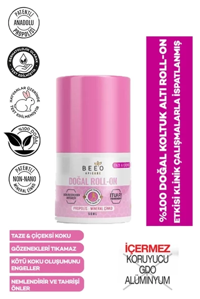 Bee'o Apicare Propolisli Kadın Roll-On Deodorant 50 ml