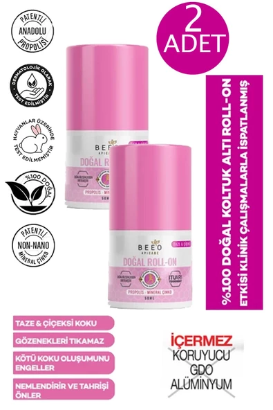 Bee'o Apicare Propolisli Kadın Roll-On Deodorant 50 ml 2 ADET