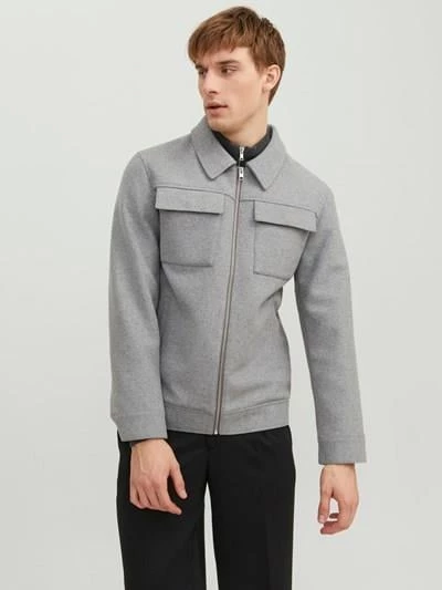 JJEMORRISON WOOL JACKET SN Dark Grey Dark Grey XL