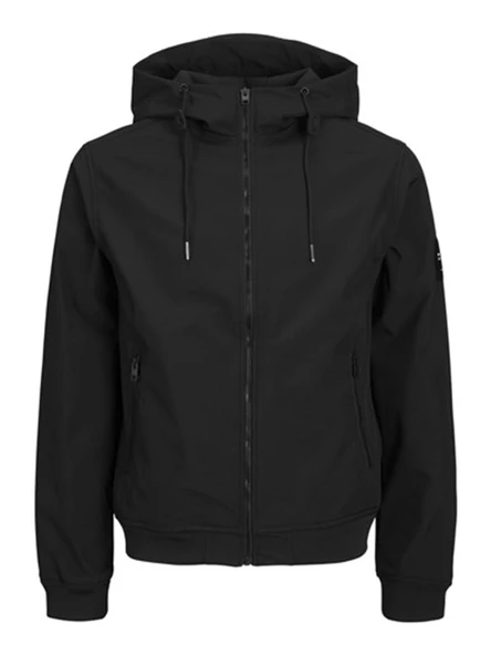 JJEBASIC SOFTSHELL HOOD NOOS Black Black XL