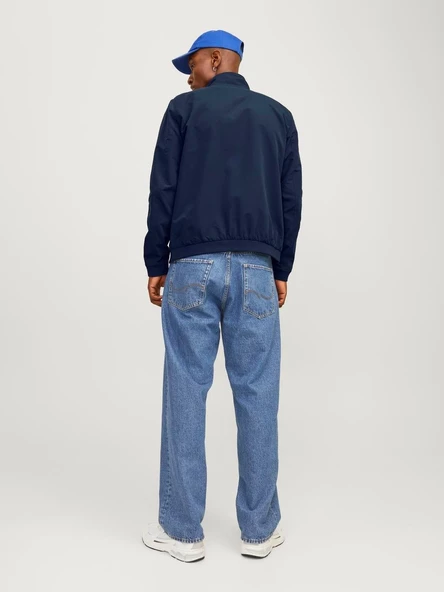 JJERUSH HARRINGTON BOMBER NOOS Navy Navy S - Resim 5