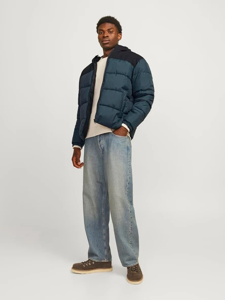 JJMOON HOOD PUFFER Forest Forest XL - 6