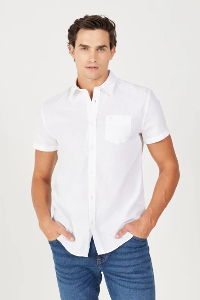 SS Kısa Kollu Gömlek White White S