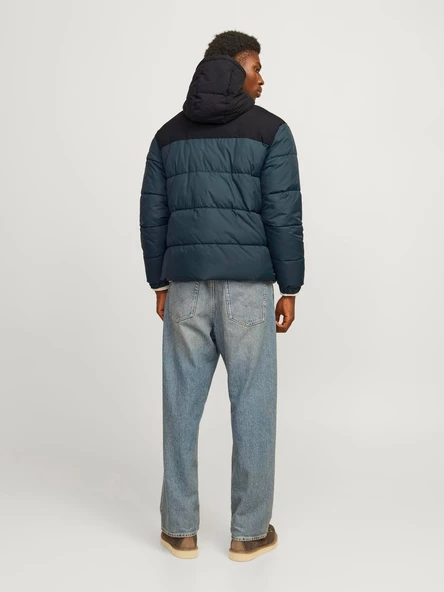JJMOON HOOD PUFFER Forest Forest L - 7