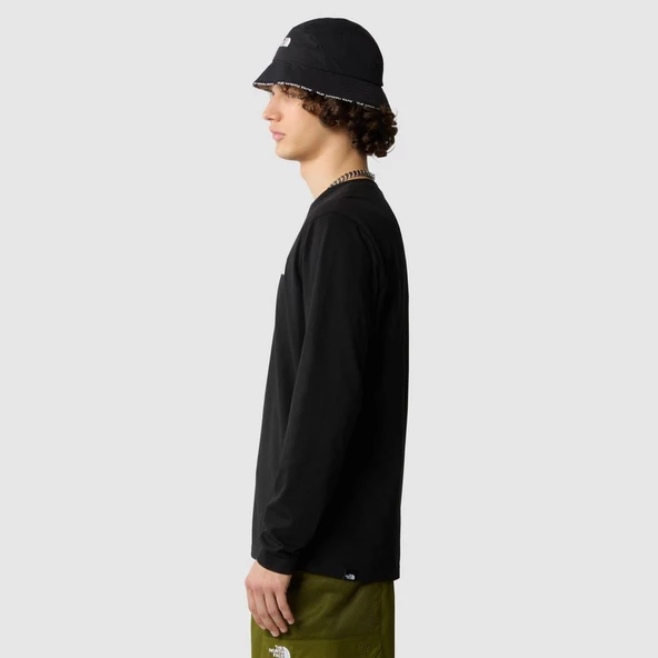M L/S SIMPLE DOME TEE Black Black M - 6