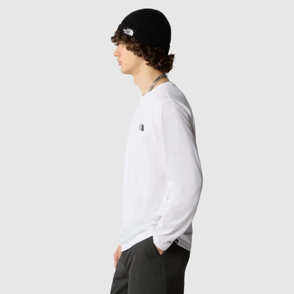 M L/S SIMPLE DOME TEE White White M - 3