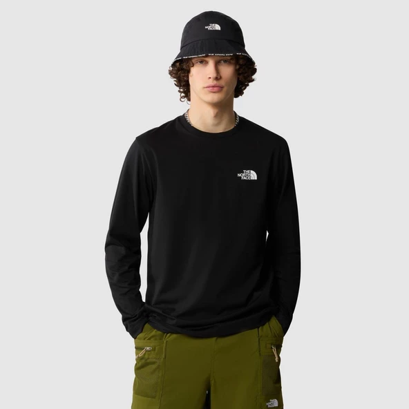 M L/S SIMPLE DOME TEE Black Black L