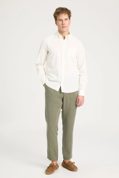 Uzun Kollu Gömlek Worn White Worn White XXL - 2