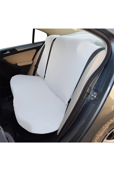 ucuzdukkan28 Toyota MR2 Oto Servis Kılıfı Düz Beyaz Komple Set - 3