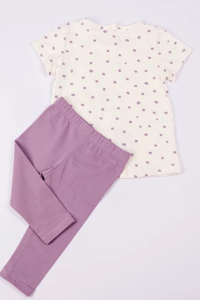 KIZ ÇOCUK TAKIM KAPRİ MİNNİE MOUSE BASKILI A73 - Resim 6