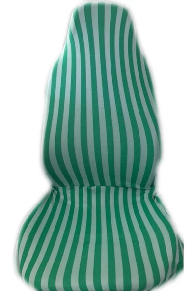 ucuzdukkan28 Tofaş Şahin Zebra Desenli Çizgili Oto Koltuk Kılıfı Set Yeşil