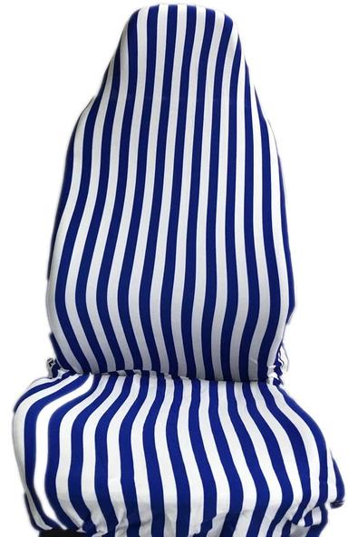 ucuzdukkan28 Hyundaı Accent Zebra Desenli Çizgili Oto Koltuk Kılıfı Set Mavi