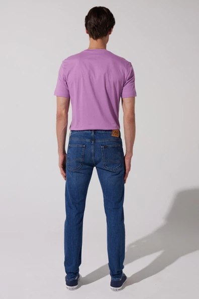 Luke Slim Tapered Jean Pantolon Mid Visual Cody Mid Visual Cody 31 34 - Resim 3