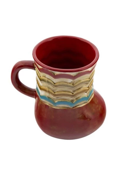 Slim Bordo Seramik Vazo - 2