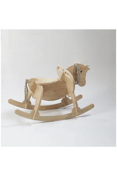 Galery Wood Ahşap Sallanan At, Sallanan Çocuk Oyuncak, Bebek Oyuncakları, Çocuk Sallanan At - 3
