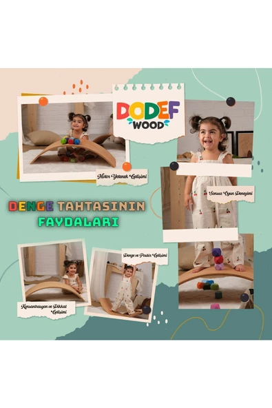 Galery Wood Denge Tahtası, Pürüzsüz Yüzey Montessori Board, Çocuklar Ve Yetişkinler Için, Kavisli Tahta - 2