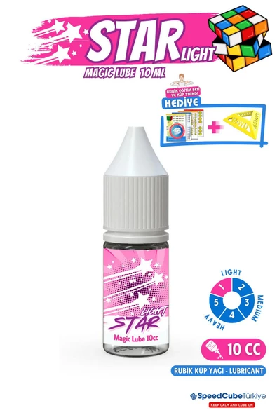 Galery Wood Starlight No1 Profesyonel Hızlandırıcı Rubik Küp Yağı Zeka Küpü Yağı Lube Lubricant 10 ml