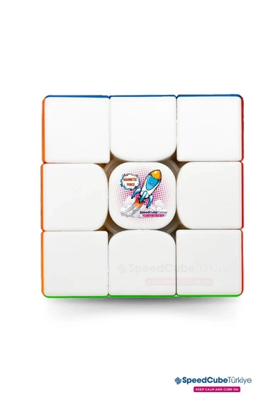 Galery Wood Rocket 3x3 Profesyonel Manyetik Mıknatıslı Rubik Küp Akıl Küpü Zeka Küpü Speedcube Eğitici - 6