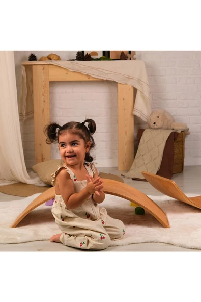 Galery Wood Denge Tahtası, Pürüzsüz Yüzey Montessori Board, Çocuklar Ve Yetişkinler Için, Kavisli Tahta - 4