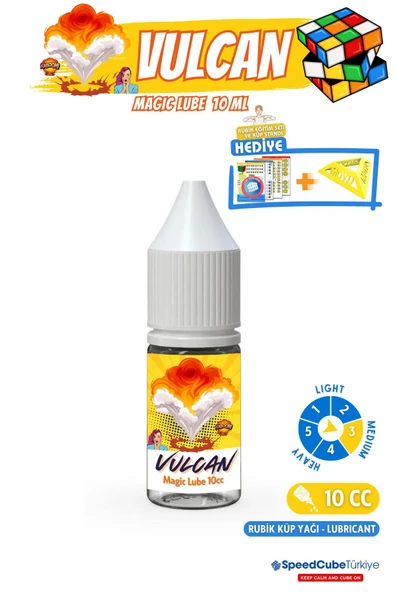 Galery Wood Vulcan No3 Profesyonel Rubik Küp Yağı Rubik Küp Lube Zeka Küpü Yağı Lube Lubricant Yağlayıcı 10 ml