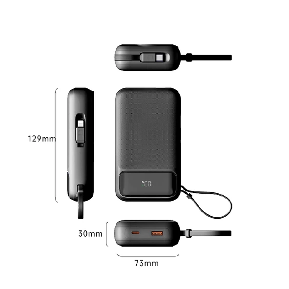 LinkTech WP28 Premium 20000 mAh 15W Kablosuz Şarj Powerbank - 4