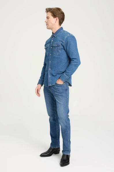Texas Slim Jean Pantolon In Deep In Deep 33 30 - Resim 3