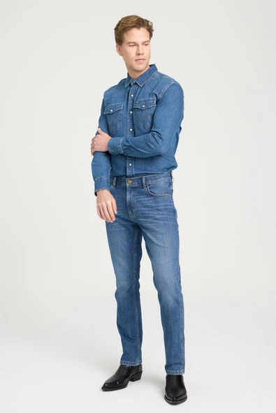 Texas Slim Jean Pantolon In Deep In Deep 33 30 - Resim 6