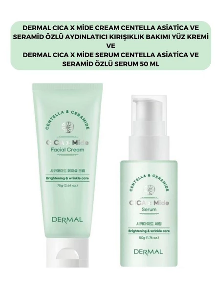Dermal Cıca X Mide Centella Asiatica Özlü Yüz Kremi ve Serum
