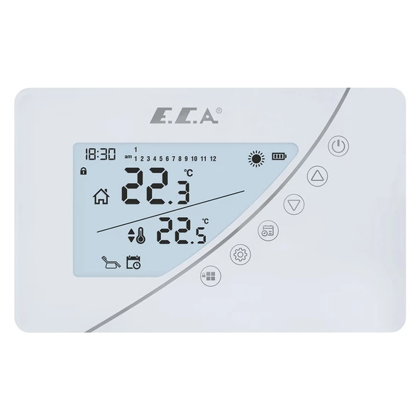 Eca Poly Touch 400W Kablosuz Oda Termostatı - 3