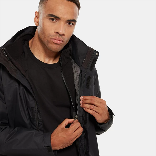 M EVOLVE II TRICLIMATE JACKET - EU Black Black S - Resim 5