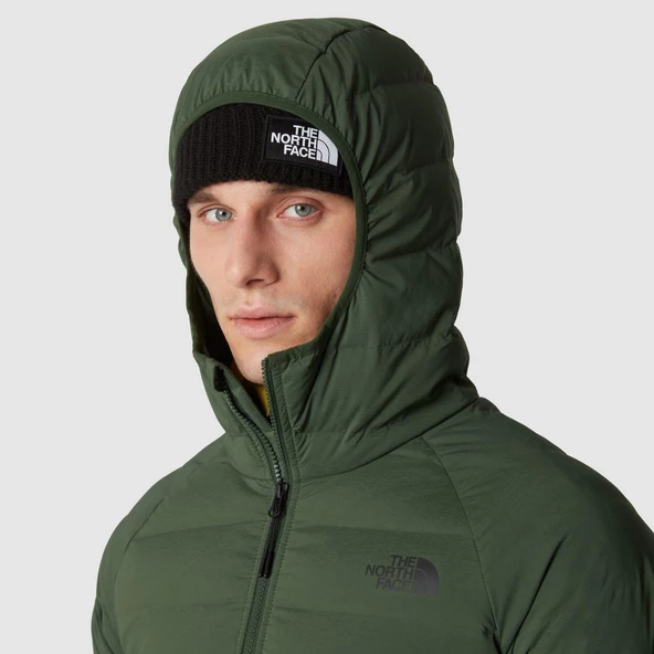 M BELLEVIEW STRETCH DOWN HOODIE Haki Haki XXL - 6